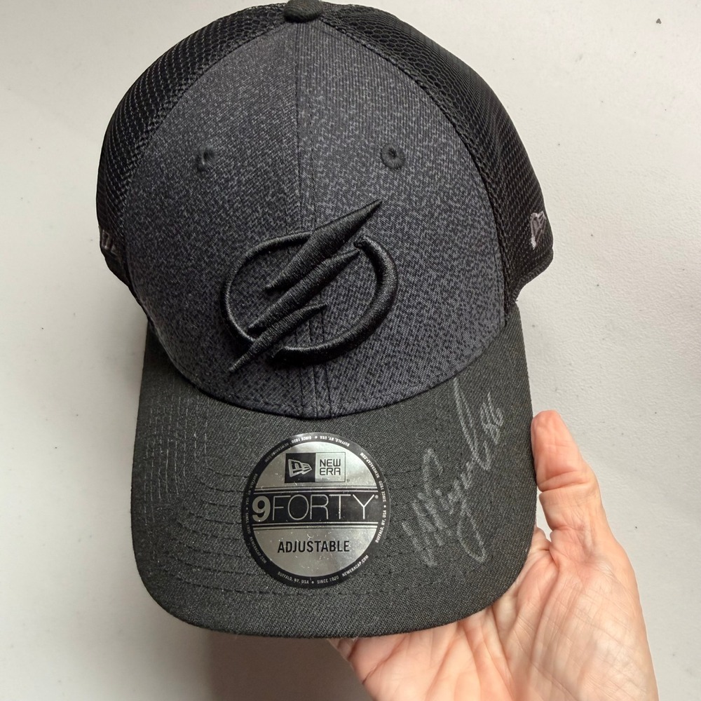 New Era Hat Mens OSFA Black Tampa Bay Lightning 9FORTY Nikita Kucherov Signed